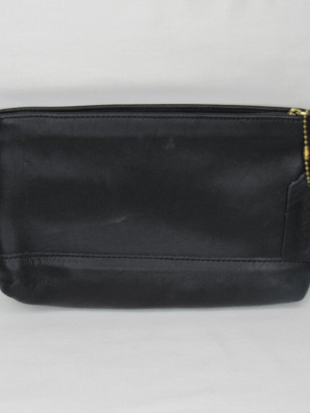 Coach Vintage Black Leather 90's Cosmetic Pouch 7172